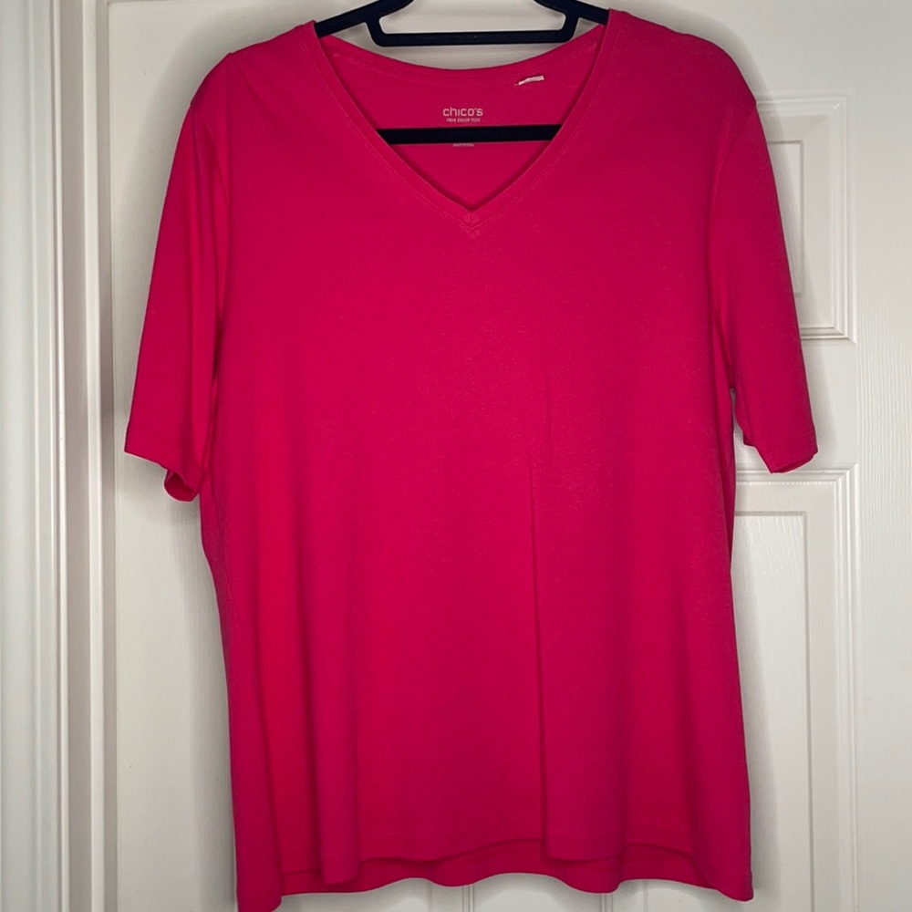 Chico's Women's True Color Tee - Size 3(XL) - PINK
